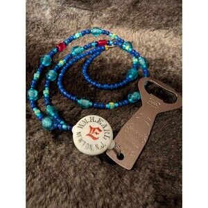 Beaded Necklace Bottle Opener Gift Bar Beer Stocking Stuffer Novelty Joke Party